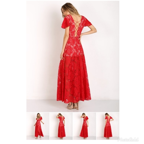 NWT The Jetset Diaries Piazza Ruby Maxi Dress S - Picture 4 of 7